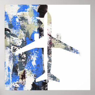 Flying Abstract by Michael Moffa Poster