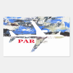 Flying Abstract by Michael Moffa Rectangular Sticker