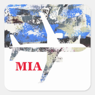 Flying Abstract by Michael Moffa Square Sticker