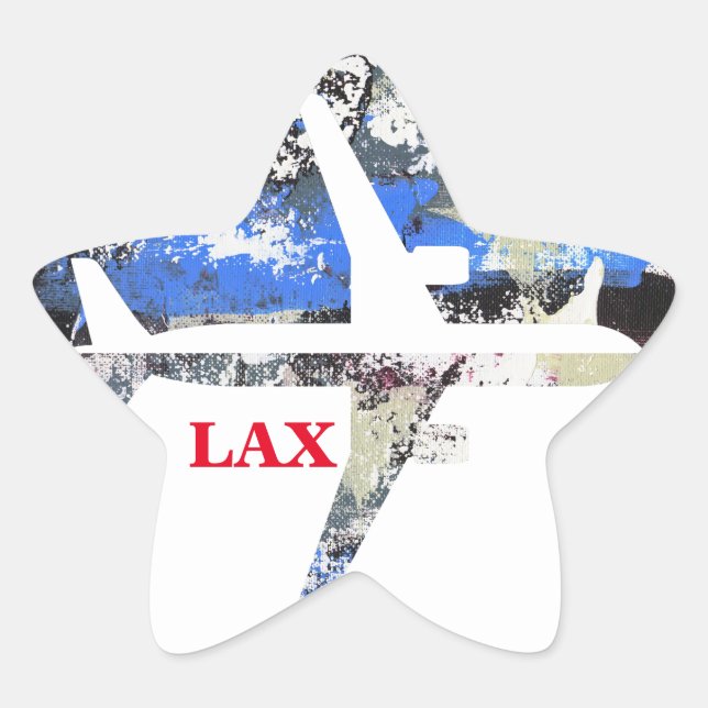 Flying Abstract by Michael Moffa Star Sticker (Front)