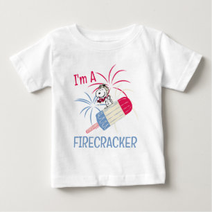 Flying Ace Snoopy on Ice Pop Baby T-Shirt