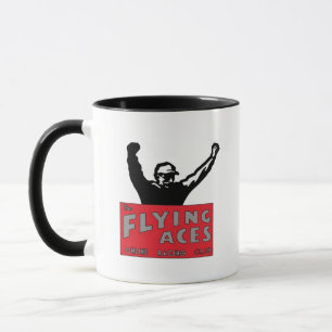 Flying Aces Black Logo Mug