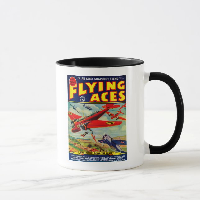 Flying Aces Magazine Cover 3 Mug (Right)