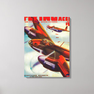 Flying Aces Magazine Cover 4 Canvas Print