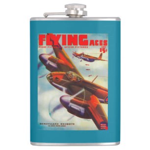 Flying Aces Magazine Cover 5 Hip Flask