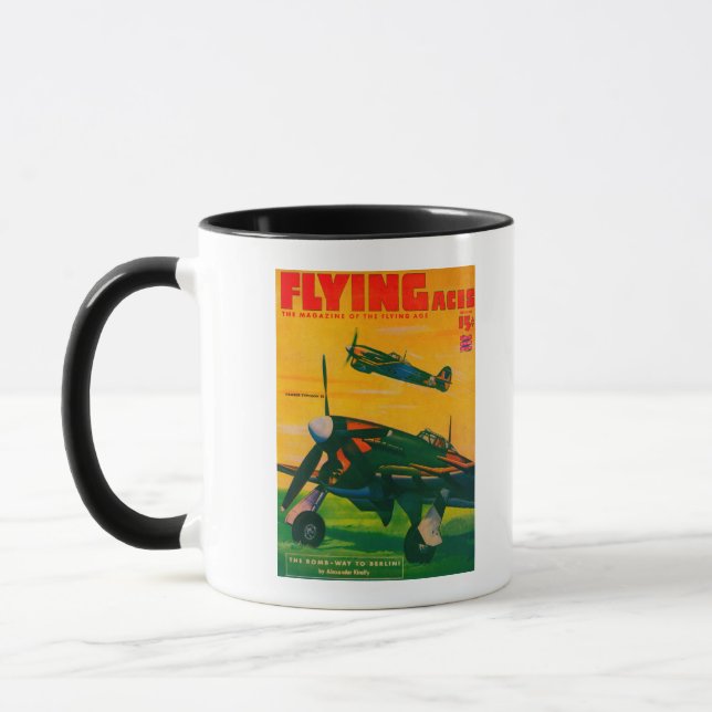 Flying Aces Magazine Cover 5 Mug (Left)