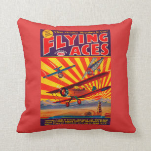 Flying Aces Magazine Cover Cushion