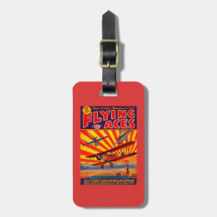Flying Aces Magazine Cover Luggage Tag