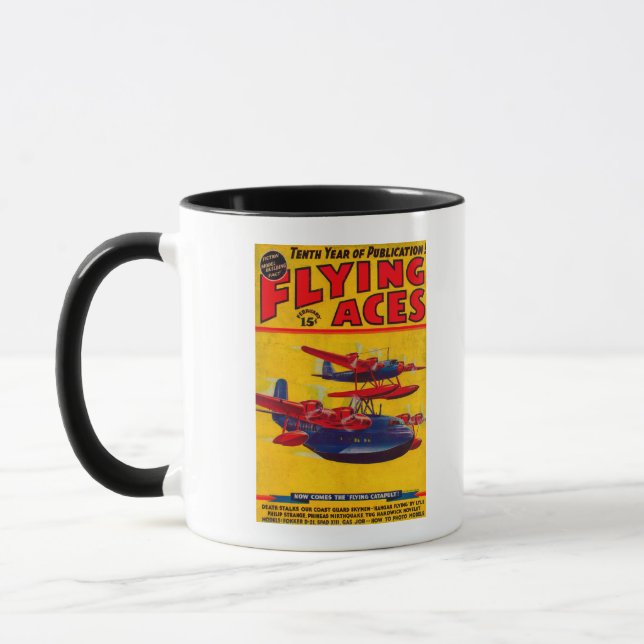 Flying Aces Magazine Cover Mug (Left)