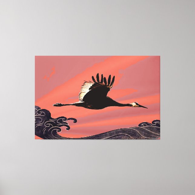 Flying Across Oceans Canvas Print (Front)