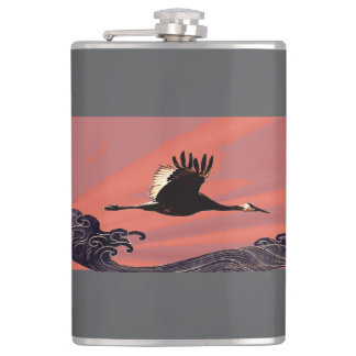 Flying Across Oceans Hip Flask