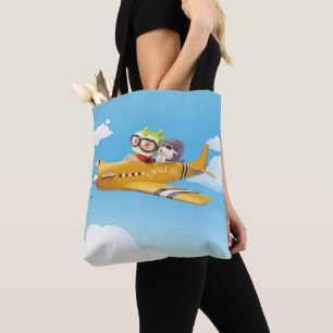 Flying Adventure with Dog Tote Bag