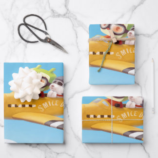 Flying Adventure with Dog Wrapping Paper Sheet