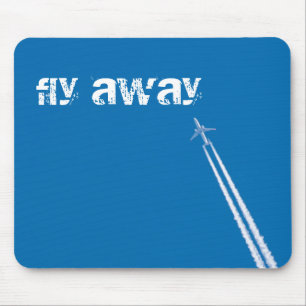 Flying aeroplane mouse mat