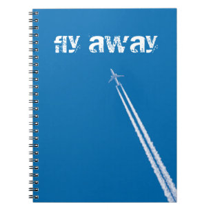 Flying aeroplane notebook