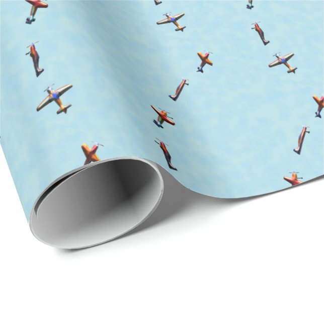 flying aeroplanes wrapping paper (Roll Corner)