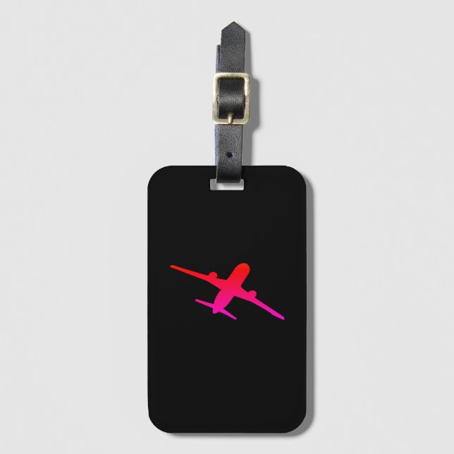 Flying Aircraft Aeroplane Aviation Aviator Luggage Tag (Front Vertical)