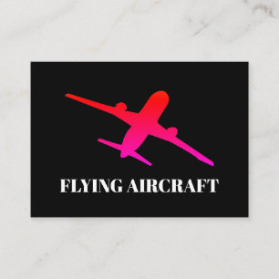 Flying Aircraft Aeroplane Aviator Business Card