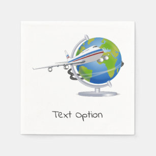Flying Aircraft Paper Napkins