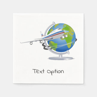 Flying Aircraft Paper Napkins