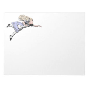 Flying Alice in Wonderland Looking Glass Notepad