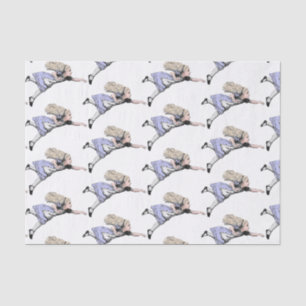 Flying Alice in Wonderland Looking Glass Tissue Paper