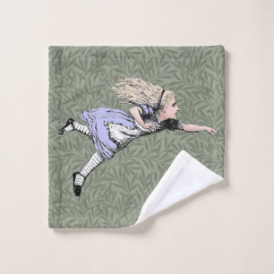 Flying Alice Wonderland Adventure Vintage Tenniel Bath Towel Set