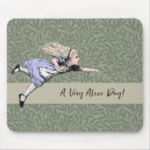 Flying Alice Wonderland Adventure Vintage Tenniel Mouse Mat