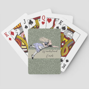 Flying Alice Wonderland Adventure Vintage Tenniel Playing Cards
