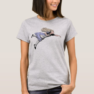 Flying Alice Wonderland Adventure Vintage Tenniel T-Shirt