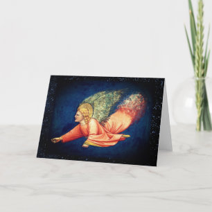 FLYING ANGEL Folded Greeting Card