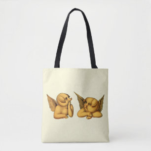Flying Angel Pigs with wings Fantasy Animals Art  Tote Bag