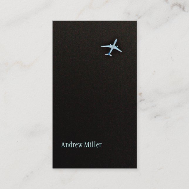 Flying Away | High Altitude Aeroplane Business Card (Front)