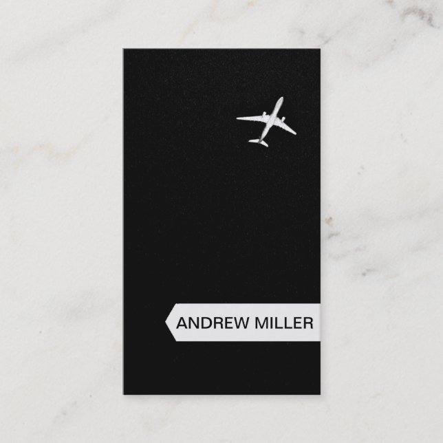 Flying Away | High Altitude Aeroplane Business Card (Front)