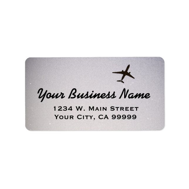 Flying Away | High Altitude Aeroplane Label (Front)