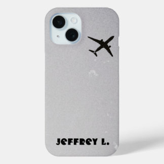 Flying Away | High Altitude Aeroplane Personalised iPhone 15 Case
