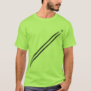 Flying Away/High Altitude Jet Aeroplane Contrail T-Shirt