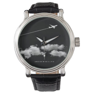 Flying Away/Jet Aeroplane/Personalised Pilot Watch