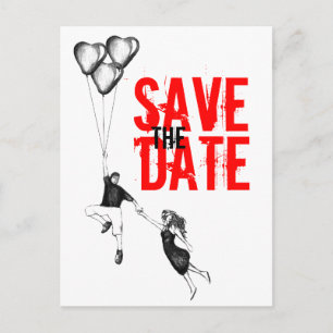 Flying Away with Love Announcement Postcard