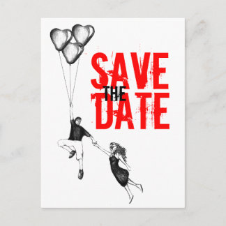 Flying Away with Love Announcement Postcard