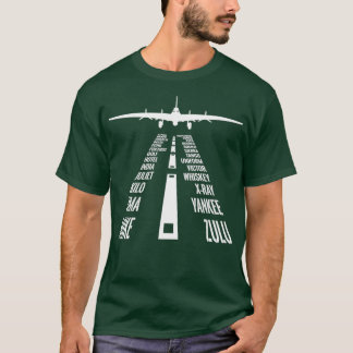 Flying B17 Flying Fortress Pilot Landing Phonetic T-Shirt