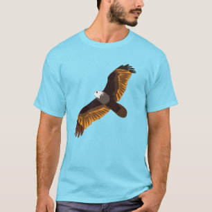 Flying Bald Eagle Bird     T-Shirt