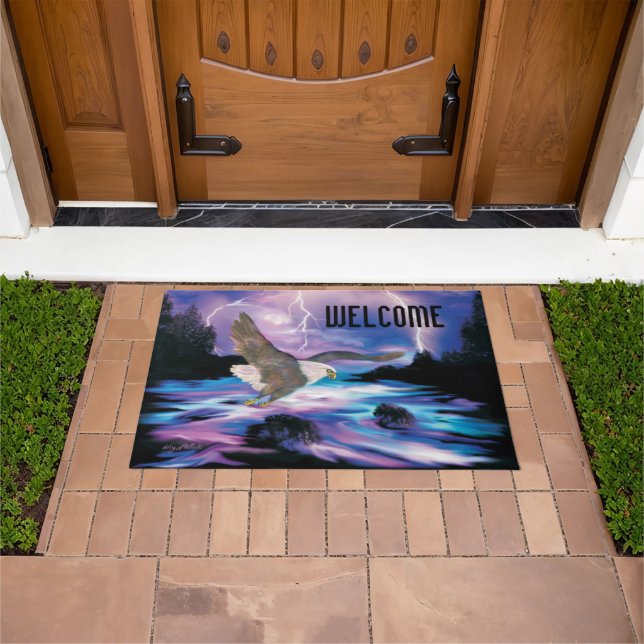 Flying Bald Eagle Doormat (Outdoor)