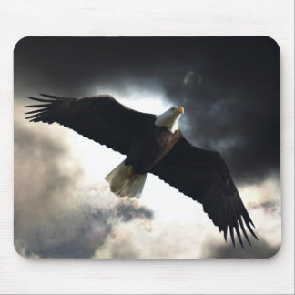 Flying Bald Eagle & Storm Clouds Photo Mouse Mat