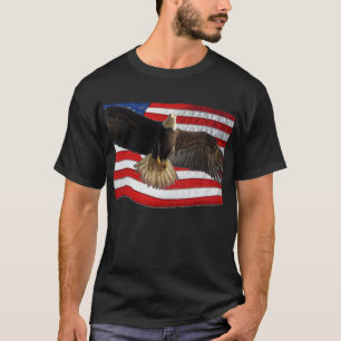 Flying Bald Eagle USA Patriotic Gift T-Shirt