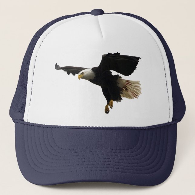Flying Bald Eagle Wildlife-lover's Hat (Front)
