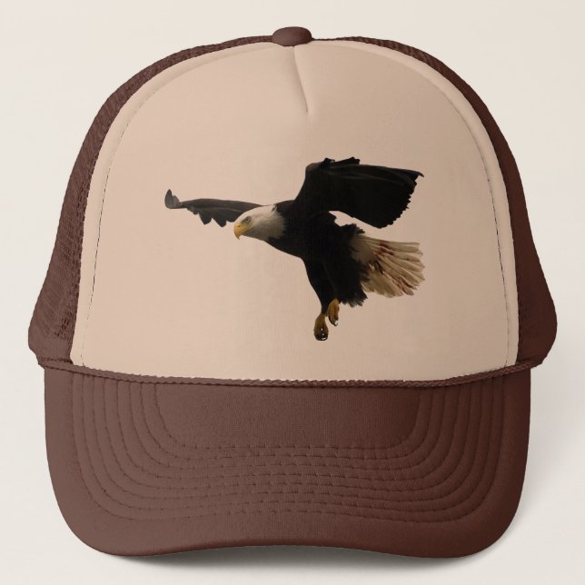 Flying Bald Eagle Wildlife-lover's Hat (Front)