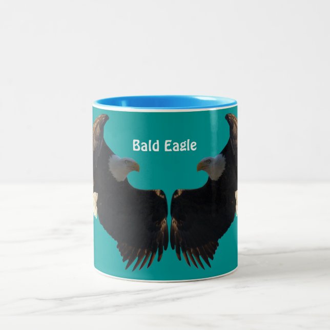Flying Bald Eagle Wildlife Supporter Mug (Center)