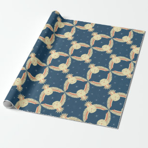 Flying Barn Owl Wrapping Paper