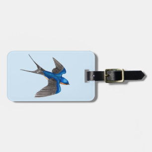 Flying Barn Swallow Luggage Tag